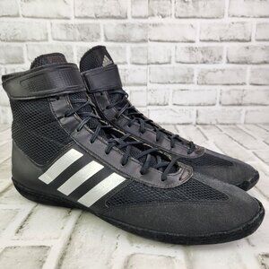 Adidas Combat Speed 5 Men's Sz 13 Black Silver Wrestling Boxing MMA Shoes BA8007